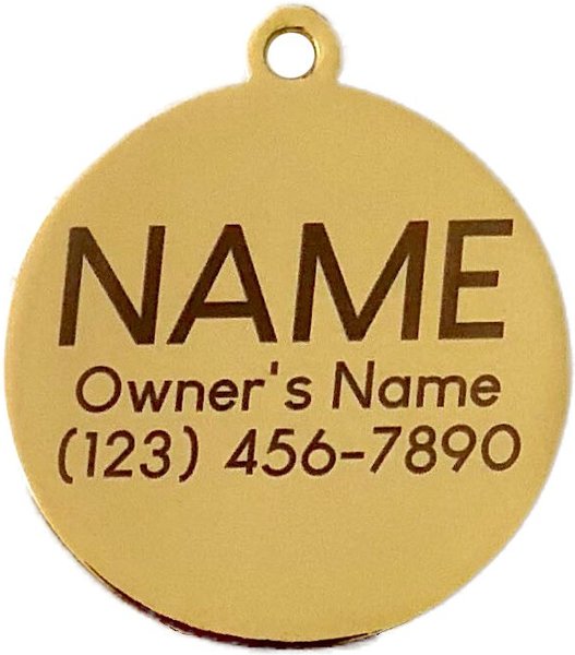 Show full view: Two Tails Pet Company Personalized Have Your People Dog & Cat ID Tag, Navy slide 5 of 6