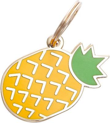 Show full view: Two Tails Pet Company Personalized Pineapple Dog & Cat ID Tag slide 1 of 5