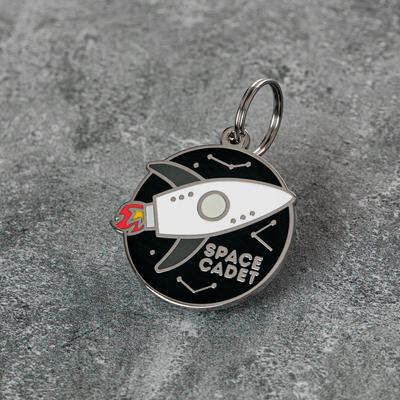 Show full view: Two Tails Pet Company Personalized Space Cadet Dog & Cat ID Tag slide 5 of 7