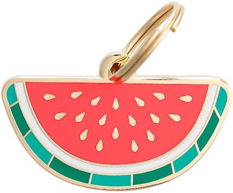 Show full view: Two Tails Pet Company Personalized Watermelon Dog & Cat ID Tag slide 1 of 4