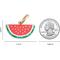 Show in main carousel: Two Tails Pet Company Personalized Watermelon Dog & Cat ID Tag slide 2 of 4