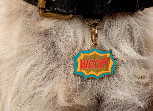 Show full view: Two Tails Pet Company Personalized Woof! Dog ID Tag slide 3 of 6