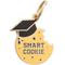 Show in main carousel: Two Tails Pet Company Smart Cookie Brass Non-Personalized Dog & Cat ID Tag, Brown slide 1 of 2