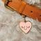 Show in main carousel: Two Tails Pet Company Smiling Heart Brass Non-Personalized Dog & Cat ID Tag, Pink slide 3 of 7