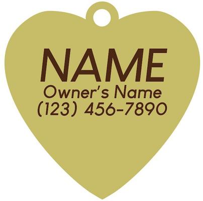 Show full view: Two Tails Pet Company Smiling Heart Personalized Dog & Cat ID Tag, Pink slide 2 of 6