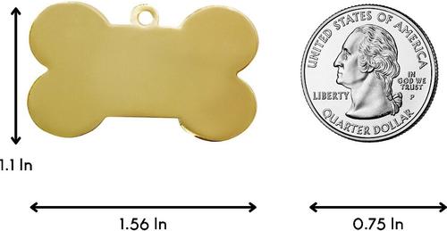 Show full view: Two Tails Pet Company Treat Yo Self Personalized Dog & Cat ID Tag, Black slide 5 of 6