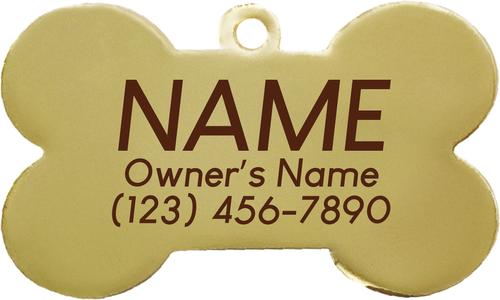 Show full view: Two Tails Pet Company Treat Yo Self Personalized Dog & Cat ID Tag slide 2 of 4