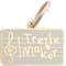 Show in main carousel: Two Tails Pet Company Treble Maker Brass Non-Personalized Dog & Cat ID Tag, White slide 1 of 2