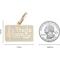 Show in main carousel: Two Tails Pet Company Treble Maker Brass Non-Personalized Dog & Cat ID Tag, White slide 2 of 2