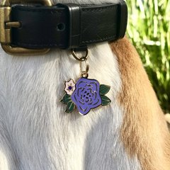 Two Tails Pet Company Wild Flower Personalized Dog & Cat ID Tag