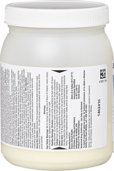 Show full view: Tylan (tylosin tartrate) Soluble Powder, 100-gm slide 2 of 6