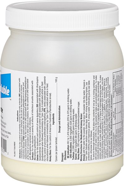Show full view: Tylan (tylosin tartrate) Soluble Powder, 100-gm slide 3 of 6