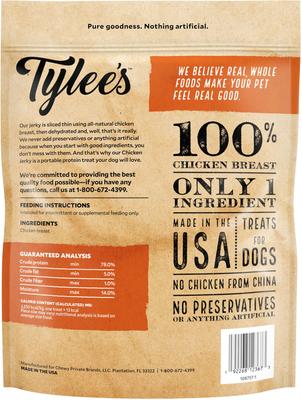 Show full view: Tylee's Chicken Jerky Dog Treats, 8-oz bag slide 3 of 7