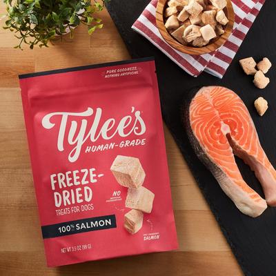 Show full view: Tylee's Salmon Human-Grade Freeze-Dried Dog Treats, 3.5-oz bag slide 4 of 9
