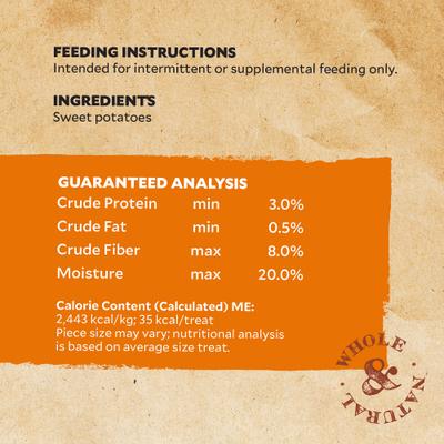 Show full view: Tylee's Sweet Potato Chew Dehydrated Dog Treats, 16-oz bag slide 9 of 10