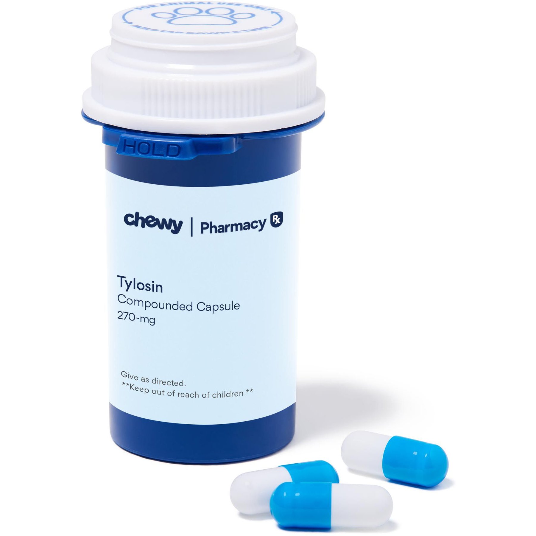 Tylosin Compounded Capsule, 270 mg, 60 capsules for Veterinary use