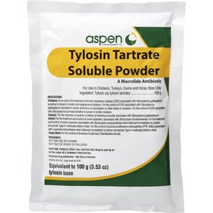 Tylosin Tartrate (Generic) Soluble Powder, 100-gm