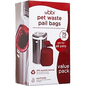 Ubbi Dog & Cat Waste Pail Bags, 75 count
