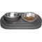 Show in main carousel: Ubbi Food & Water Non-Skid Stainless Steel Elevated Dog & Cat Bowls, 16-oz, Gray slide 1 of 7