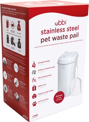 Show full view: Ubbi Litter Scoop Dog & Cat Waste Pail slide 4 of 8