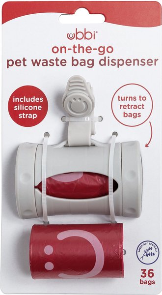 Ubbi On-The-Go Dog & Cat Waste Bag Dispenser