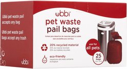 Ubbi Pet Waste Pail Bags, 25 count
