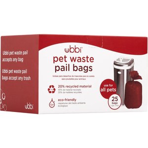 Ubbi Pet Waste Pail Bags, 25 count