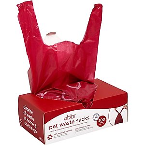 Ubbi Poop Bags with Handles, Scented, 200 count