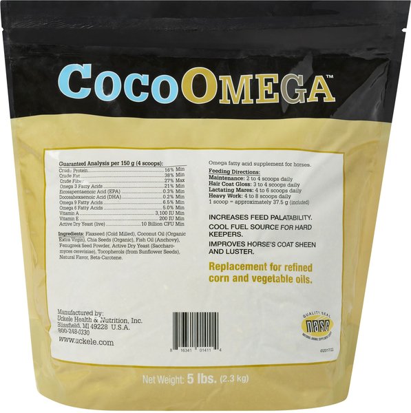 Show full view: SmartEquine CocoOmega Fatty Acid Formula Powder Horse Supplement, 5-lb bag slide 4 of 7