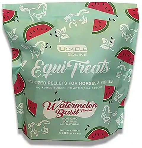 SmartEquine Equi Treats Watermelon Basil Pellet Horse Supplement, 4-lb bag