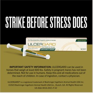 Ulcergard Omeprazole Paste Horse Treatment, 1 syringe, .22-oz syringe
