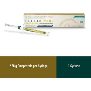 Ulcergard Omeprazole Paste Horse Treatment, 1 syringe, .22-oz syringe