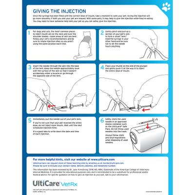 Show full view: UltiCare VetRx Insulin Syringes U-100 12.7mm x 28G, 0.5-cc, 100 syringes slide 5 of 6