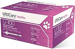 UltiCare VetRx Insulin Syringes U-100 12.7mm x 29G, 0.3-cc, 100 syringes