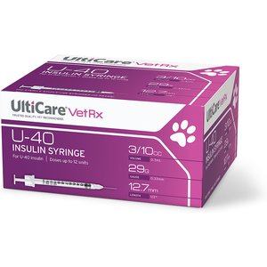 UltiCare VetRx Insulin Syringes U-40 12.7mm x 29G, 0.3-cc, 100 syringes