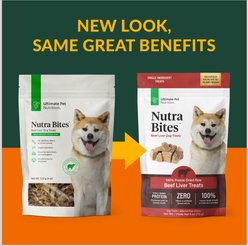 Ultimate Pet Nutrition Nutra Bites Freeze-Dried Raw Beef Liver Dog Treats, 4-oz bag slide 2 of 7