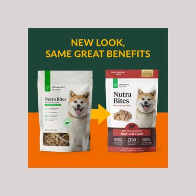 Show full view: Ultimate Pet Nutrition Nutra Bites Freeze-Dried Raw Beef Liver Dog Treats, 4-oz bag slide 3 of 9
