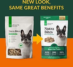 Ultimate Pet Nutrition Nutra Bites Freeze-Dried Raw Bison Liver Dog Treats, 4-oz bag slide 2 of 6