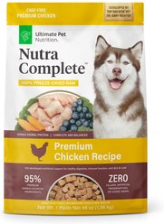 Ultimate Pet Nutrition Nutra Complete Premium Chicken Freeze-Dried Raw Dog Food, 48-oz bag