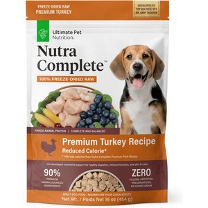 Ultimate Pet Nutrition Nutra Complete Premium Turkey Low Calorie Adult Freeze-Dried Raw Dog Food, 16-oz bag Ultimate Pet Nutrition Nutra Complete Premium Turkey Low Calorie Adult Freeze-Dried Raw Dog Food, 16-oz bag