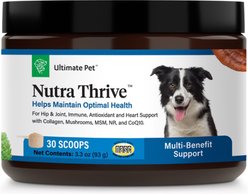 Ultimate Pet Nutrition Nutra Thrive Multivitamin 40-in-1 Powder Supplement for Dogs, 4.02-oz jar