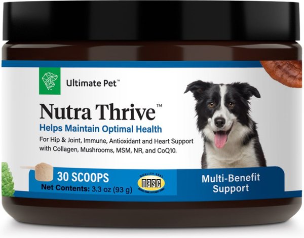 Ultimate Pet Nutrition Nutra Thrive Multivitamin 40-in-1 Powder Supplement for Dogs, 4.02-oz jar
