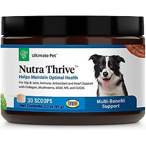 Ultimate Pet Nutrition Nutra Thrive Multivitamin 40-in-1 Powder Supplement for Dogs, 4.02-oz jar