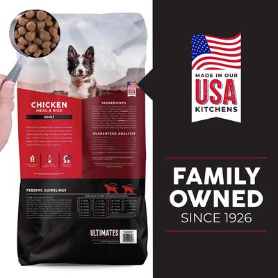 Show full view: Ultimates Adult Chicken Meal & Rice Flavored Dry Dog Food, 28-lb bag slide 3 of 9