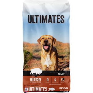 Ultimates Bison & Rice Dry Dog Food, 28-lb bag