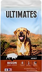 Ultimates Bison & Rice Dry Dog Food, 5-lb bag