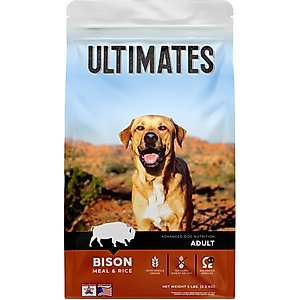 Ultimates Bison & Rice Dry Dog Food, 5-lb bag