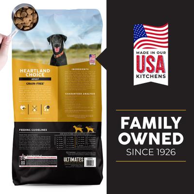 Show full view: Ultimates Heartland Choice Chicken & Potato Grain-Free Dry Dog Food, 28-lb bag slide 3 of 9