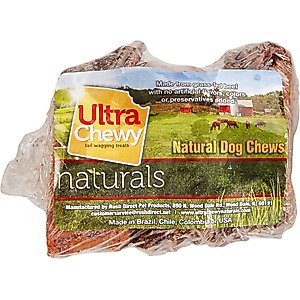 Ultra Chewy Sliced Beef Marrow Bone Dog Treats, 3 pack