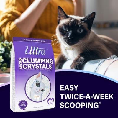 Show full view: Ultra Clumping Micro Crystals Premium Unscented Cat Litter, 5-lb Bag slide 3 of 11